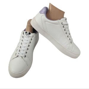 Disney Mickey Mouse sneakers, white & lavender shoes, women's size 9